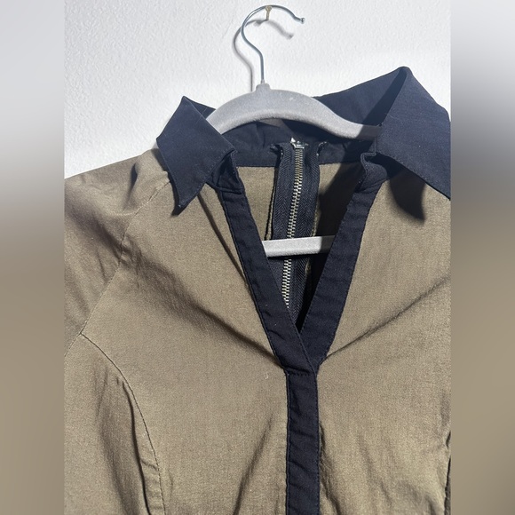 Cutesy Sailor VTG Girl Green Stretchy Dress with black accents fits small/med - Picture 5 of 8